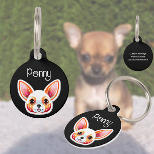 Médaillon Pour Animaux Nom de chien personnalisé pour chiot Chihuahua