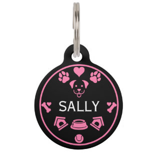 Médaillon Pour Animaux Nom du chien drôle