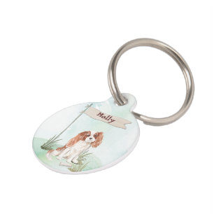 Médaillon Pour Animaux Nom personnalisé Cavalier King Charles Spaniel Pet