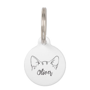 Médaillon Pour Animaux Nom personnalisé Toyger Chat Nouvelle adresse