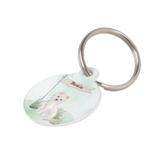 Médaillon Pour Animaux Nom personnalisé Westie chien animal de compagnie