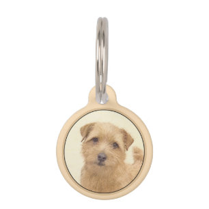 Médaillon Pour Animaux Norfolk Terrier Peinture - Art Chien original