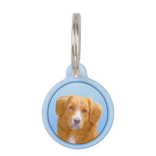Médaillon Pour Animaux Nouvelle-Écosse Peinture de chien pour ramper le c