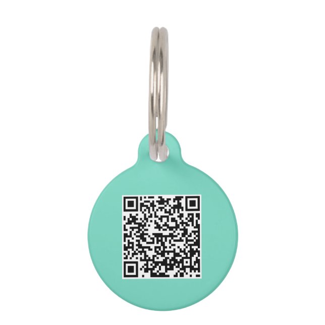 Médaillon Pour Animaux Numéro d'identification de chien de référence QR p (Dos)