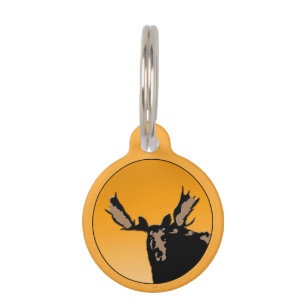 Médaillon Pour Animaux Oie au coucher du soleil - Art original de la faun