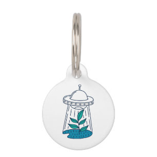Médaillon Pour Animaux OVNI Alien