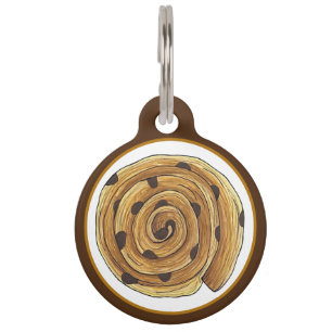 Médaillon Pour Animaux Pain Aux Raisins Pâtisserie française Boulangerie 
