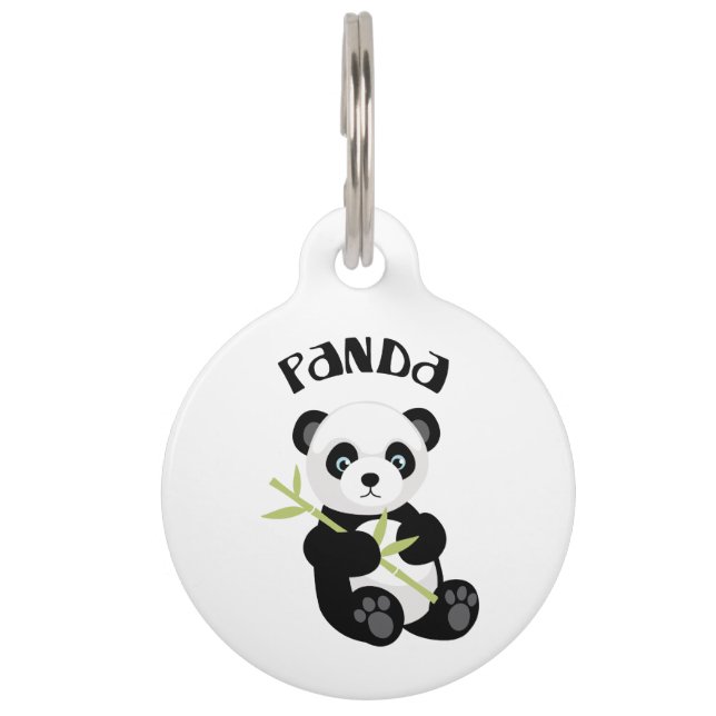 Médaillon Pour Animaux Panda (Devant)