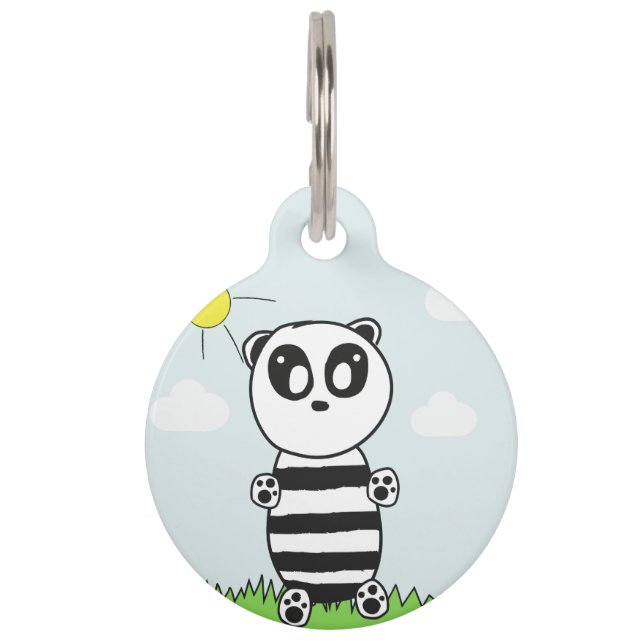 Médaillon Pour Animaux Panda Kids (Devant)