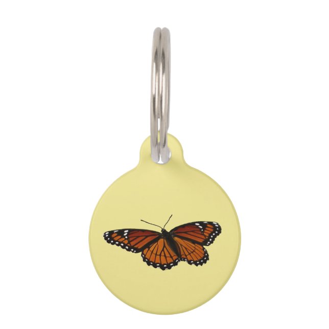 Médaillon Pour Animaux Papillon Viceroy Belle photographie de la nature (Devant)