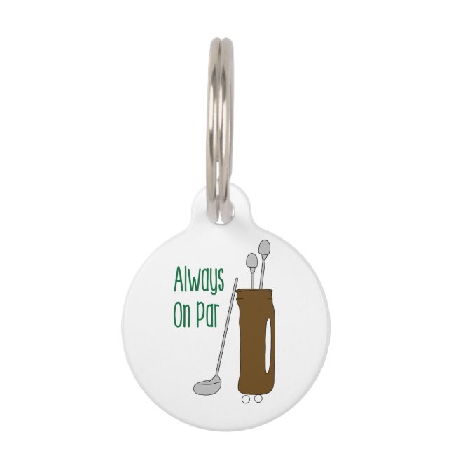 Médaillon Pour Animaux Par le golf (Devant)