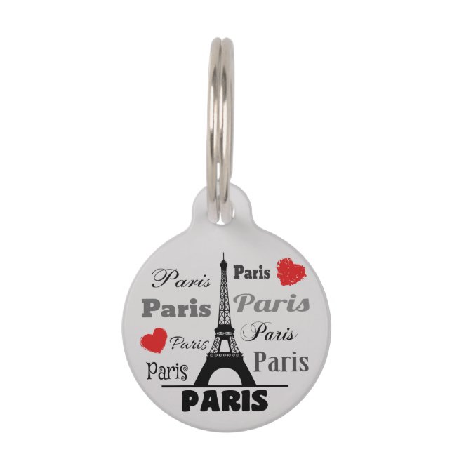 Médaillon Pour Animaux Paris (Devant)