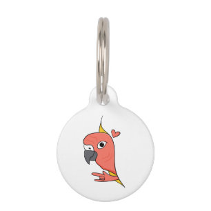 Médaillon Pour Animaux Parrot ASL I Love You - Design de culture sourde