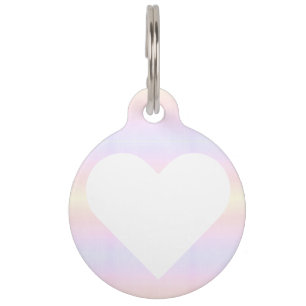 Médaillon Pour Animaux Pastel – pastel – cœur coloré ♥ Cœur