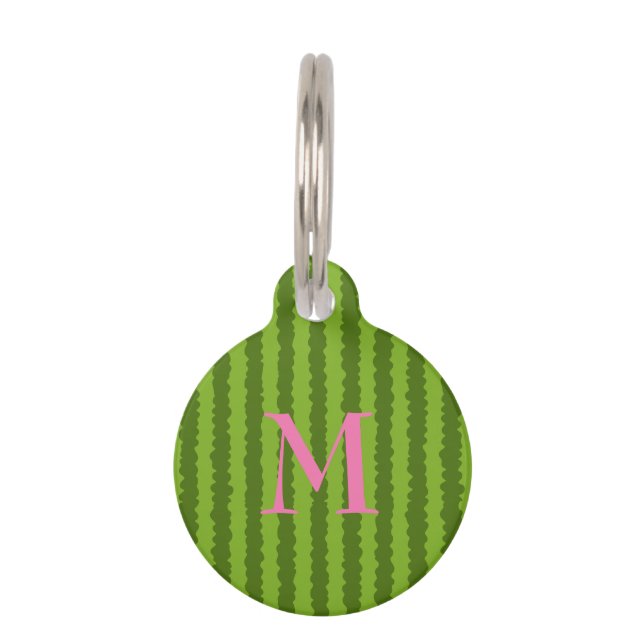 Médaillon Pour Animaux Pastèque personnalisée (Devant)