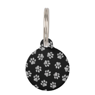 Médaillon Pour Animaux Patrouilles de Doodle, Paws de Chien, Paws Blanche