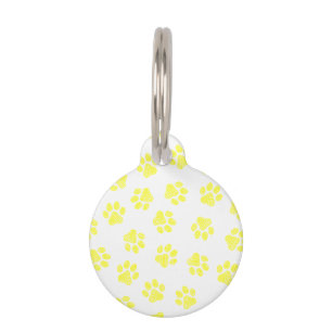 Médaillon Pour Animaux Patrouilles de Doodle, Paws de Chien, Paws Jaunes