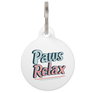 Médaillon Pour Animaux Paws Relax