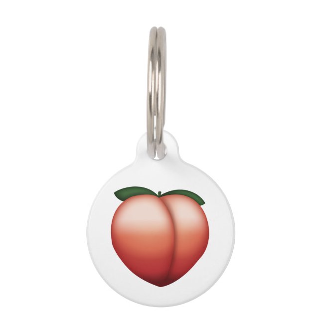 Médaillon Pour Animaux Pêche - Emoji (Dos)