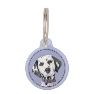 Médaillon Pour Animaux Peinture Dalmatienne - Cute Original Chien Art