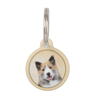 Médaillon Pour Animaux Peinture islandaise pour chien de mer - Art origin