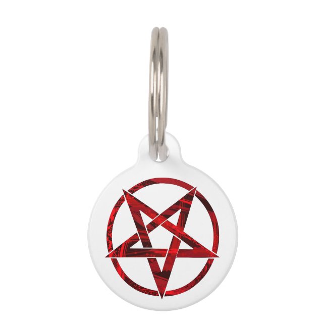 Médaillon Pour Animaux Pentagram Red Devil (Devant)