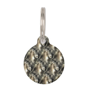 Médaillon Pour Animaux Perles dorées