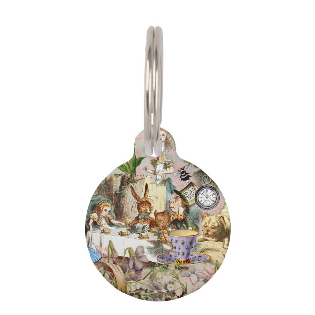 Médaillon Pour Animaux Personnages de la fête du thé Alice in Wonderland (Devant)