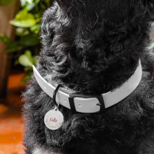 Médaillon Pour Animaux Personnalisé Pot de chien floral personnalisé Fleu