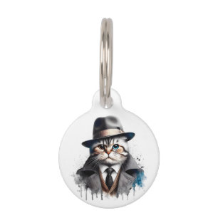 Médaillon Pour Animaux Personnaliser Cat Suit Cravate Veste Casquette Spl