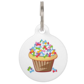 Médaillon Pour Animaux Petit gâteau avec l'étiquette d'identification