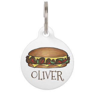 Médaillon Pour Animaux Philadelphia Philadelphia PA Fromage Steak Sandwic