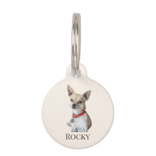 Médaillon Pour Animaux Photo de chien personnalisée   Nom de l'animal per