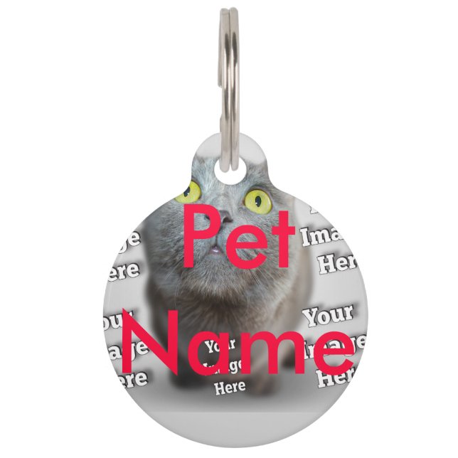 Médaillon Pour Animaux Photo PET ✨ Lovely Custom (Devant)