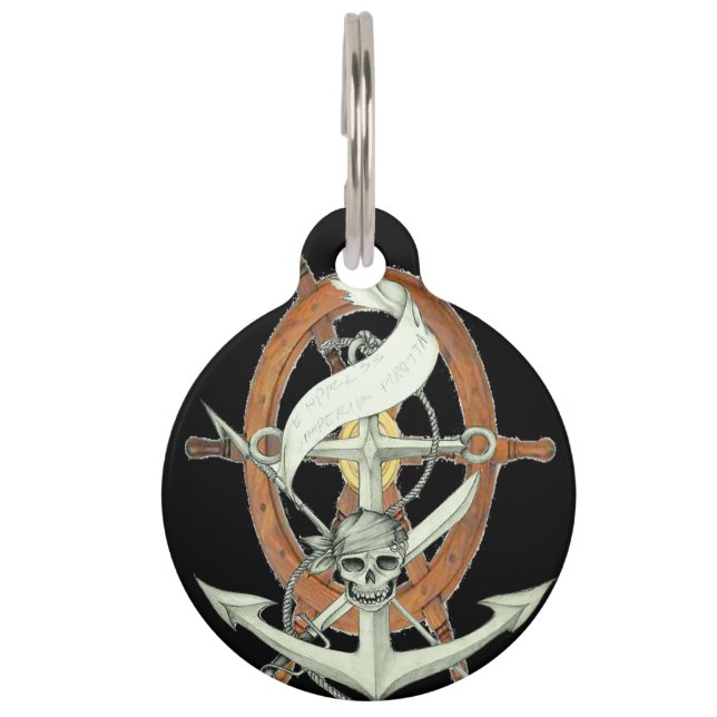 Médaillon Pour Animaux Pirate Sigil (Devant)