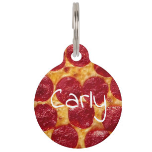 Médaillon Pour Animaux pizza pepperonis