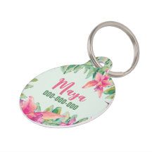 Placa para mascota floral
