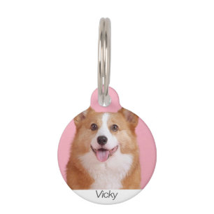 Médaillon Pour Animaux Plaque personnalisée ronde pour chien perdu avec n