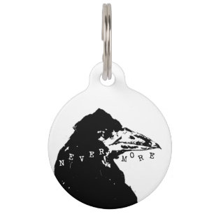 Médaillon Pour Animaux Plus le paradis d'Edgar Allan Poe