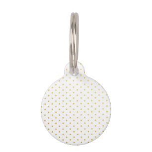 Médaillon Pour Animaux Pois d'or de mode