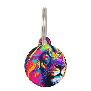 Médaillon Pour Animaux Portrait de Lion