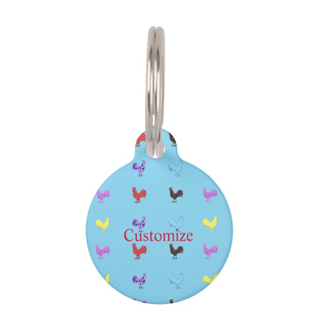 Médaillon Pour Animaux Poules de poulet Thunder_Cove  (Devant)