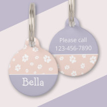 Pretty Pastel Pink Purple Nom du Motif Empreinte d