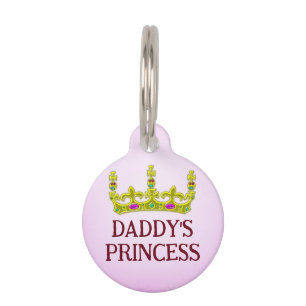 Médaillon Pour Animaux Princesse à papa