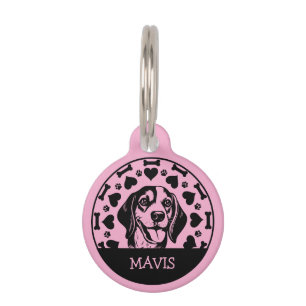 Médaillon Pour Animaux Propriétaire de chien beagle