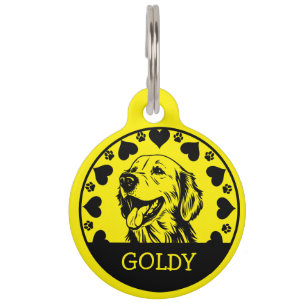 Médaillon Pour Animaux Propriétaire de chien Retriever doré