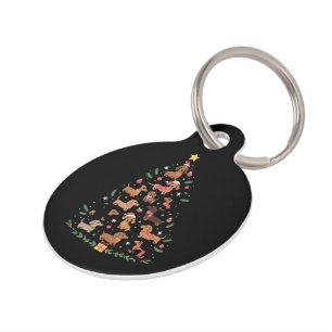 Médaillon Pour Animaux Propriétaire de chiens amateur de teckel arbre de