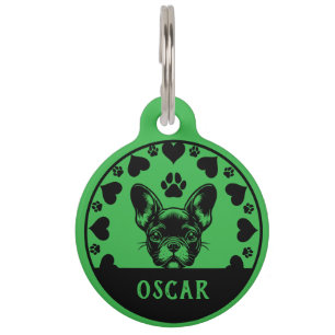 Médaillon Pour Animaux Propriétaire Français de Chien à Chien à Chien