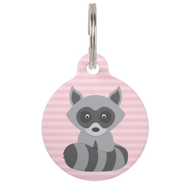 Médaillon Pour Animaux Raton laveur de bébé (Devant)