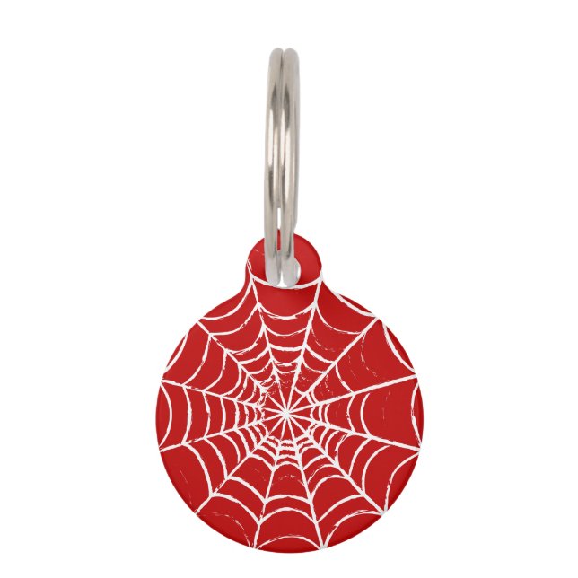 Médaillon Pour Animaux Red Web (Devant)
